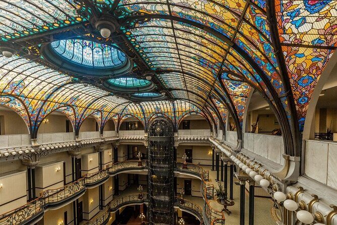 10 wonders of the Historic Center of Mexico City food and music - Gran Hotel’s stained glass and the art-hotel vibe
